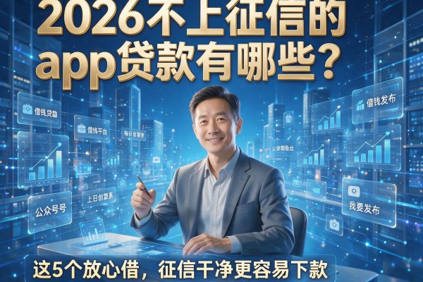 2026不上征信的app贷款有哪些?这5个放心借,征信干净更容易下款