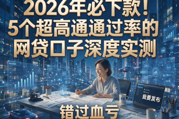 2026年必下款！5个超高通过率的网贷口子深度实测，错过血亏！