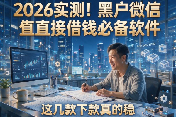 2026实测!黑户微信直接借钱必备软件,这几款下款真的稳
