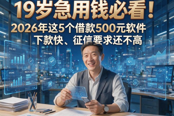 19岁急用钱必看!2026年这5个借款500元软件下款快、征信要求还不高