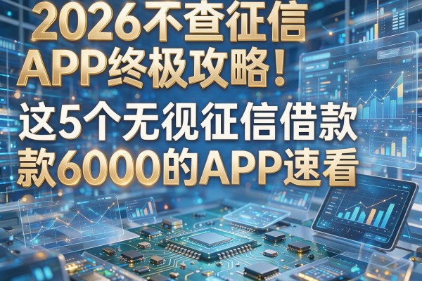 2026不查征信APP终极攻略!这5个无视征信借款6000的APP速看