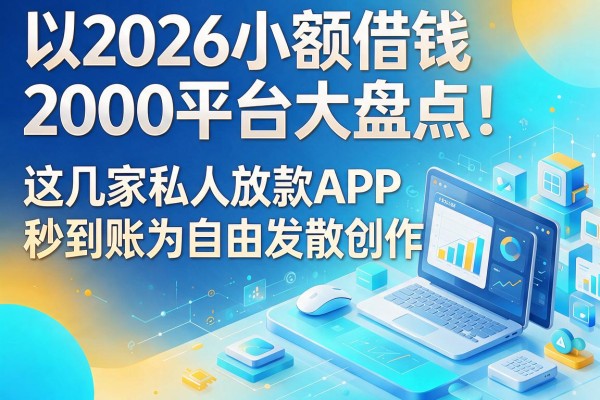 2026小额借钱2000平台大盘点!这几家私人放款APP秒到账