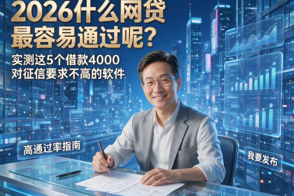 2026什么网贷最容易通过呢?实测这5个借款4000对征信要求不高的软件,高通过率指南!