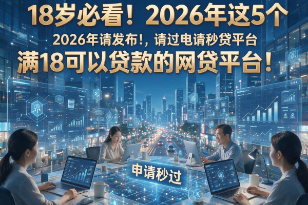 18岁必看！2026年这5个满18可以贷款的网贷平台，申请秒过无难度