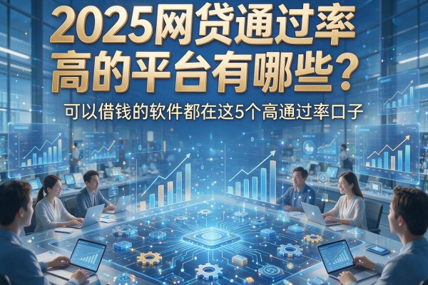 2025网贷通过率高的平台有哪些？可以借钱的软件都在这5个高通过率口子！
