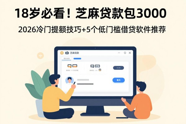 18岁必看!芝麻贷款包下3000,2026冷门提额技巧+5个低门槛借钱软件推荐