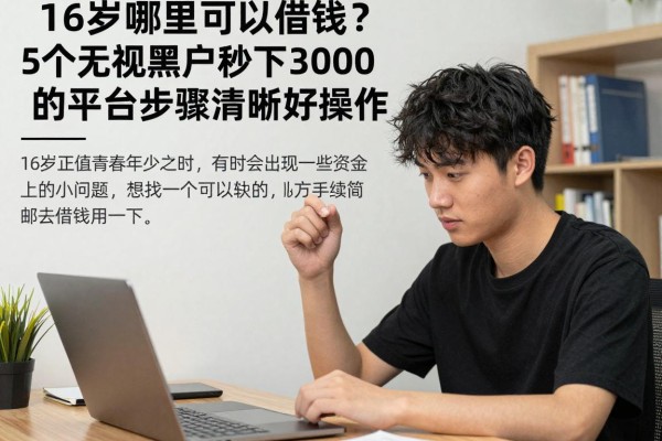 16岁哪里可以借钱?5个无视黑户秒下3000的平台步骤清晰好操作