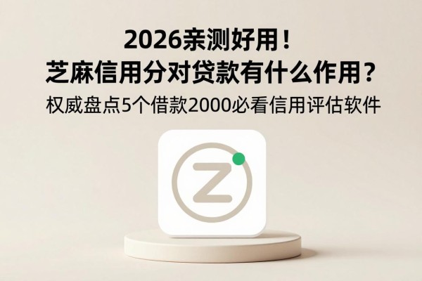2026亲测好用！芝麻信用分对贷款有什么作用？权威盘点5个借款2000必看信用评估软件