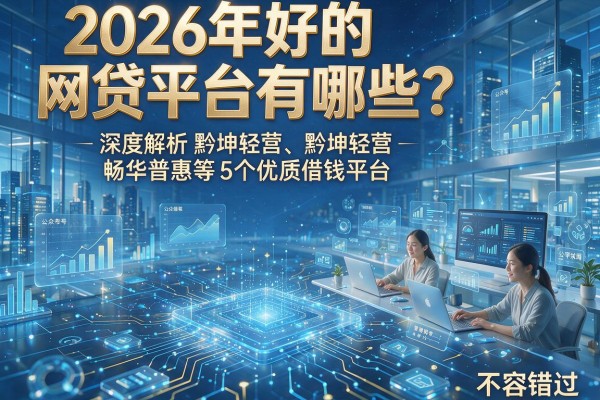 2026年好的网贷平台有哪些?深度解析黔坤轻营、畅华普惠等5个优质借钱平台,不容错过!
