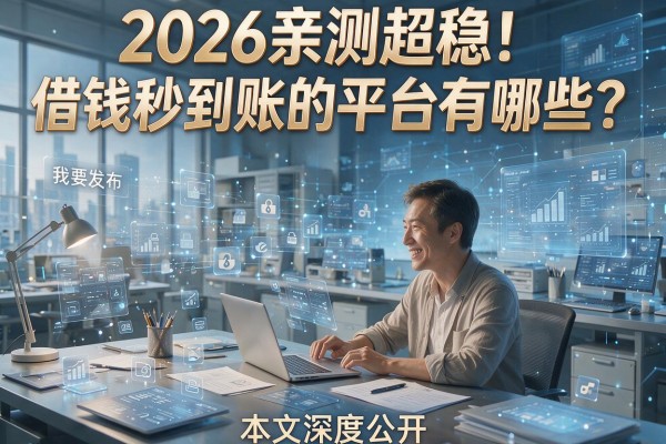 2026亲测超稳!借钱秒到账的平台有哪些?本文深度公开!