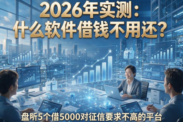 2026年实测：什么软件借钱不用还？盘点5个借5000对征信要求不高的平台
