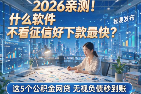 2026亲测!什么软件不看征信好下款最快?这5个公积金网贷无视负债秒到账