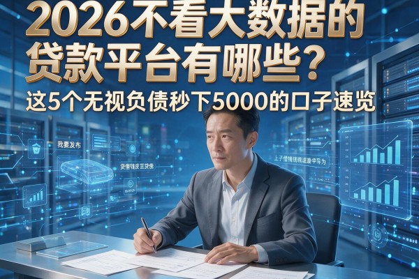2026不看大数据的贷款平台有哪些?这5个无视负债秒下5000的口子速览!