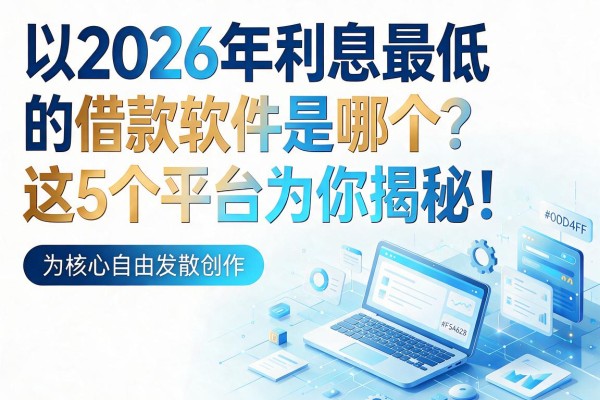 2026年利息最低的借款软件是哪个？这5个平台为你揭秘！