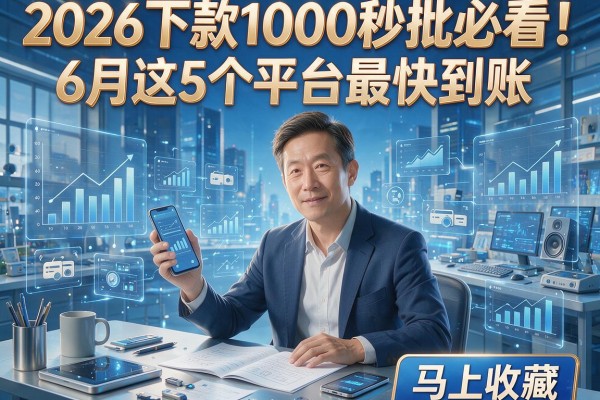 2026下款1000秒批必看!6月这5个平台最快到账,马上收藏