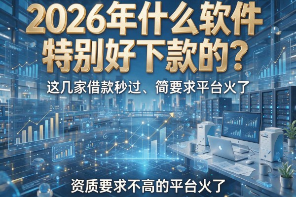 2026年什么软件特别好下款的？这几家借款秒过、资质要求不高的平台火了