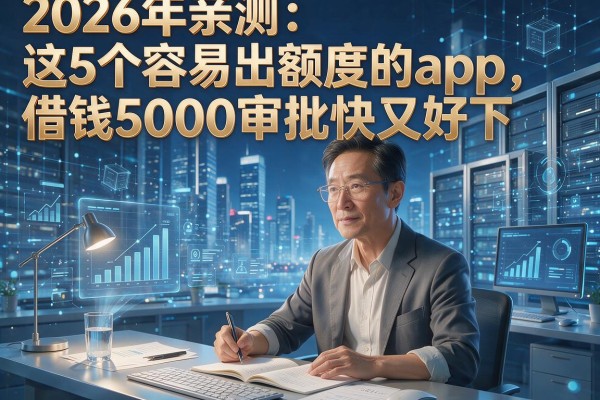 2026年亲测:这5个容易出额度的app,借钱5000审批快又好下!