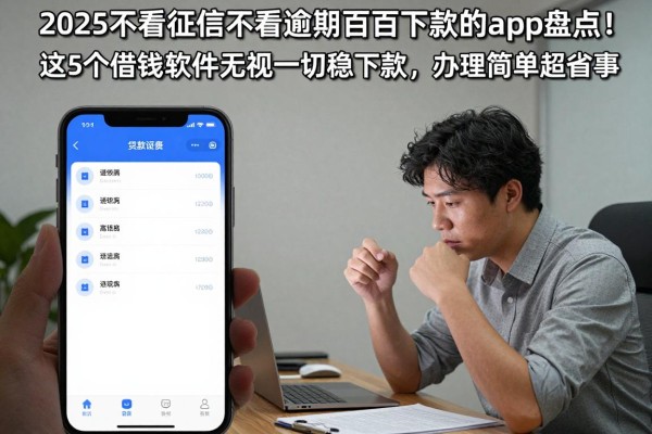 2025不看征信不看逾期百分百下款的app盘点！这5个借钱软件无视一切稳下款，办理简单超省事