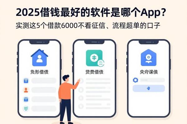 2025借钱最好的软件是哪个app？实测这5个借款6000不看征信、流程超简单的口子