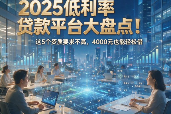 2025低利率贷款平台大盘点!这5个资质要求不高,4000元也能轻松借