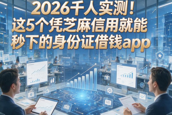 2026千人实测！这5个凭芝麻信用就能秒下的身份证借钱app，速看