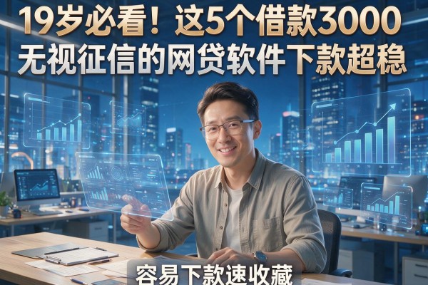 19岁必看!这5个借款3000无视征信的网贷软件下款超稳,容易下款速收藏