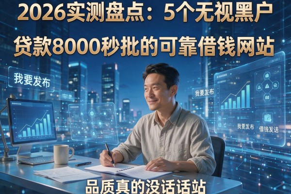 2026实测盘点:5个无视黑户、贷款8000秒批的可靠借钱网站,品质真的没话说!