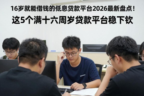 16岁就能借钱的低息贷款平台2026最新盘点!这5个满十六周岁贷款平台稳下款