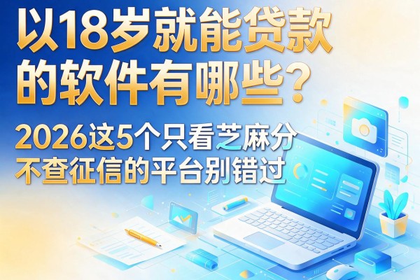 18岁就能贷款的软件有哪些?2026这5个只看芝麻分不查征信的平台别错过