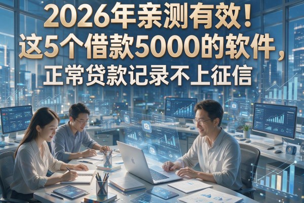 2026年亲测有效!这5个借款5000的软件,正常贷款记录不上征信