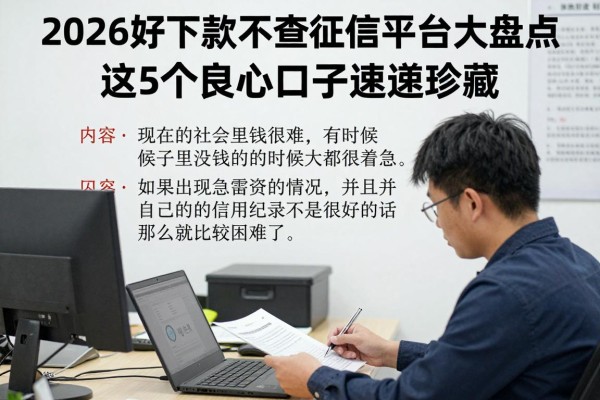 2026好下款不查征信平台大盘点,这5个良心口子速速珍藏!