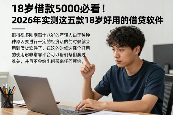 18岁借款5000必看!2026年实测这五款18岁好用的借贷软件