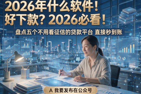 2026年什么软件好下款?2026必看!盘点五个不用看征信的贷款平台直接秒到账