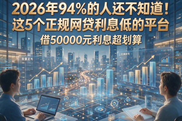 2026年94%的人还不知道！这5个正规网贷利息低的平台，借50000元利息超划算