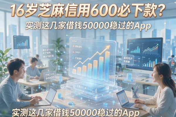 16岁芝麻信用600必下款?实测这几家借钱50000稳过的App