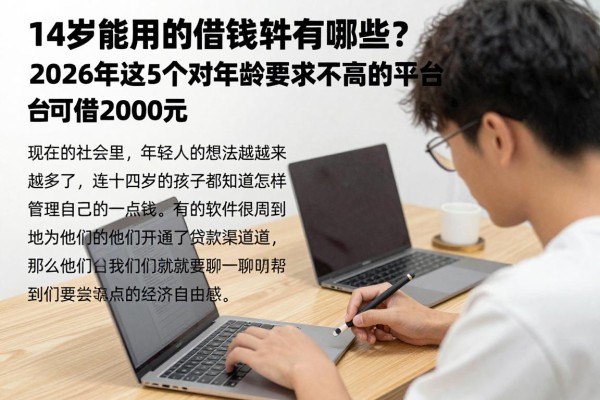 14岁能用的借钱软件有哪些?2026年这5个对年龄要求不高的平台可借2000元