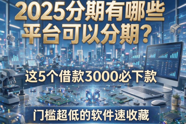 2025分期有哪些平台可以分期？这5个借款3000必下款、门槛超低的软件速收藏