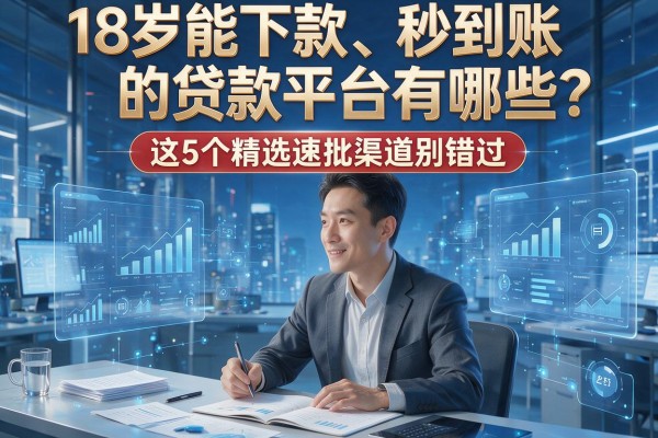 18岁能下款、秒到账的贷款平台有哪些?这5个精选速批渠道别错过!