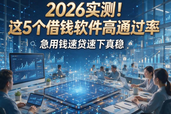 2026实测！这5个借钱软件高通过率，急用钱速贷速下真稳！
