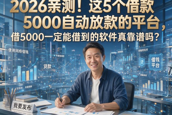 2026亲测!这5个借款5000自动放款的平台,借5000一定能借到的软件真靠谱吗?