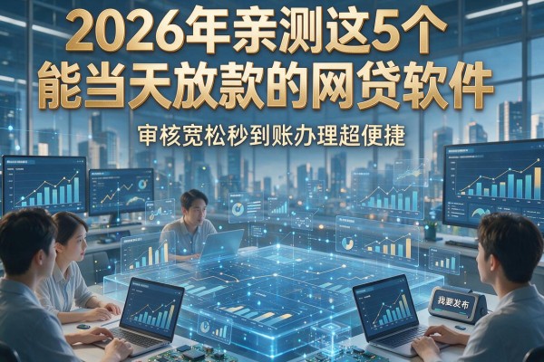 2026年亲测这5个能当天放款的网贷软件,审核宽松秒到账办理超便捷