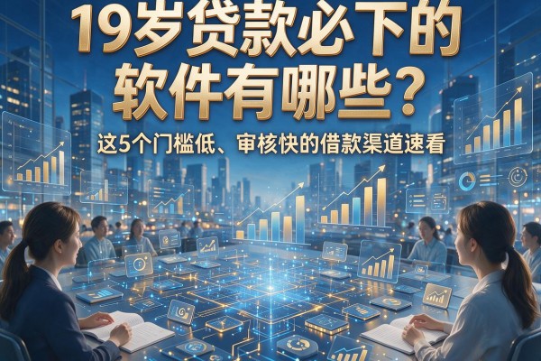 19岁贷款必下的软件有哪些?这5个门槛低、审核快的借款渠道速看!