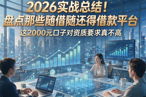 2026实战总结!盘点那些随借随还得借款平台,这2000元口子对资质要求真不高