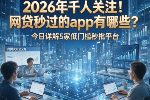2026年千人关注!网贷秒过的app有哪些?今日详解5家低门槛秒批平台