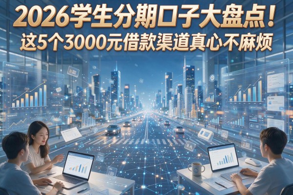 2026学生分期口子大盘点!这5个3000元借款渠道真心不麻烦