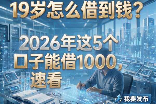19岁怎么借到钱?2026年这5个口子能借1000,速看