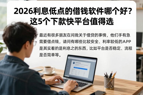 2026利息低点的借钱软件哪个好?这5个下款快平台值得选!