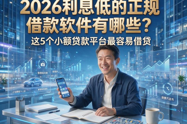 2026利息低的正规借款软件有哪些？这5个小额贷款平台最容易借贷！