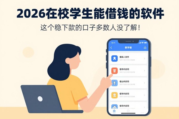 2026在校大学生能借钱的软件,这5个稳下款的口子多数人没了解!