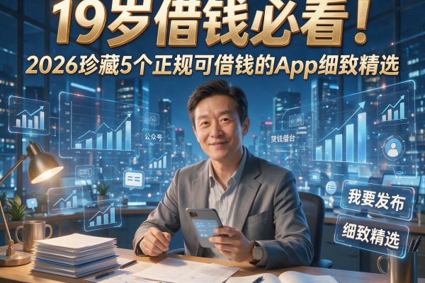 19岁借钱必看！2026珍藏5个正规可借钱的App细致精选